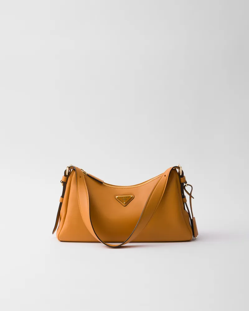 Prada Mittelgroße  Aimée Schultertasche aus Leder Amber