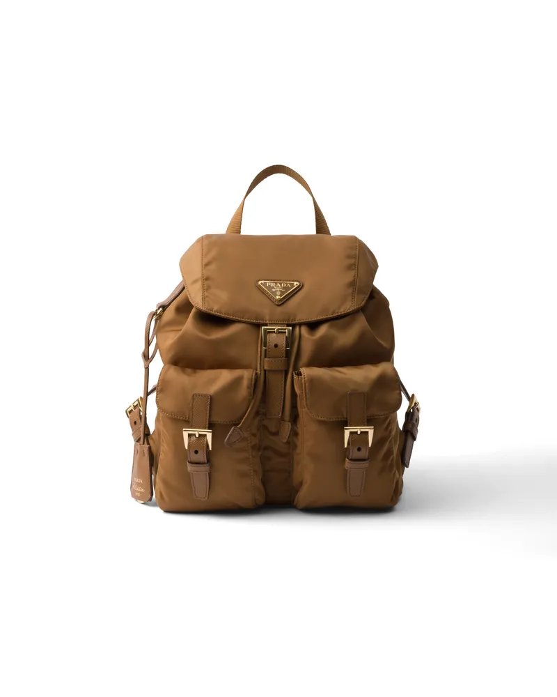 Prada Re-edition 1978 Kleiner Rucksack Aus Re-nylon, Damen, Brandy Brandy