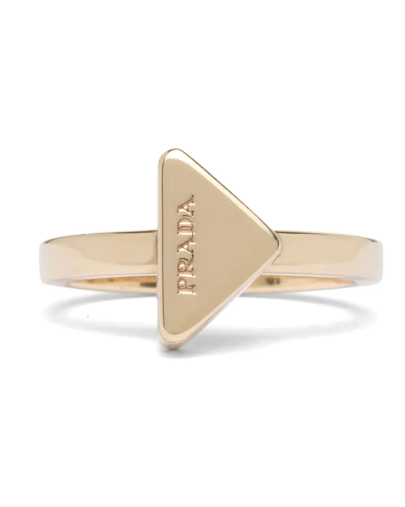 Prada Ring Aus Metall, Damen, Gold, Größe Gold