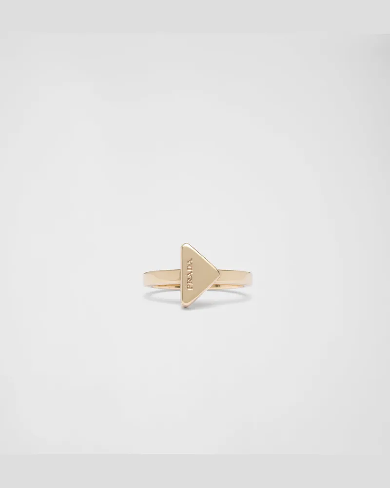 Prada Ring aus Metall Gold