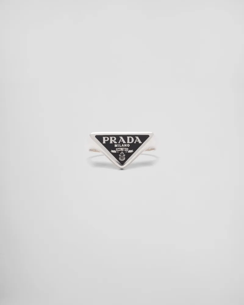 Prada Smalto Jewels Ring Schwarz
