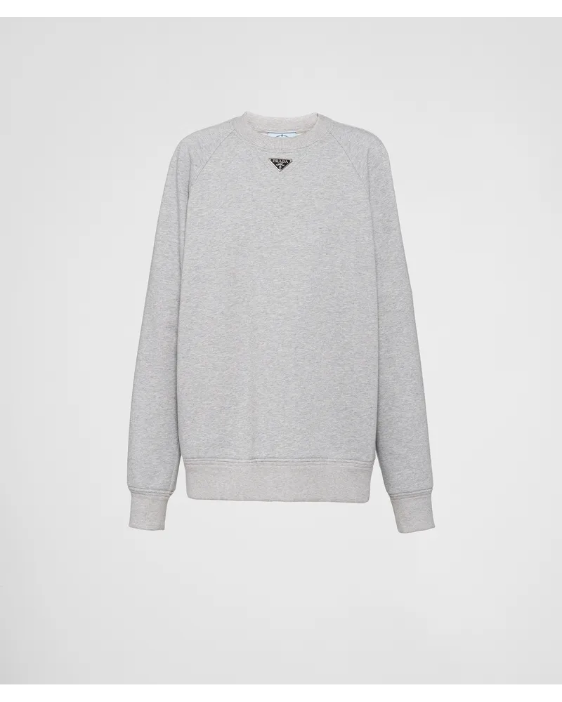 Prada Langärmliges Sweatshirt Grau