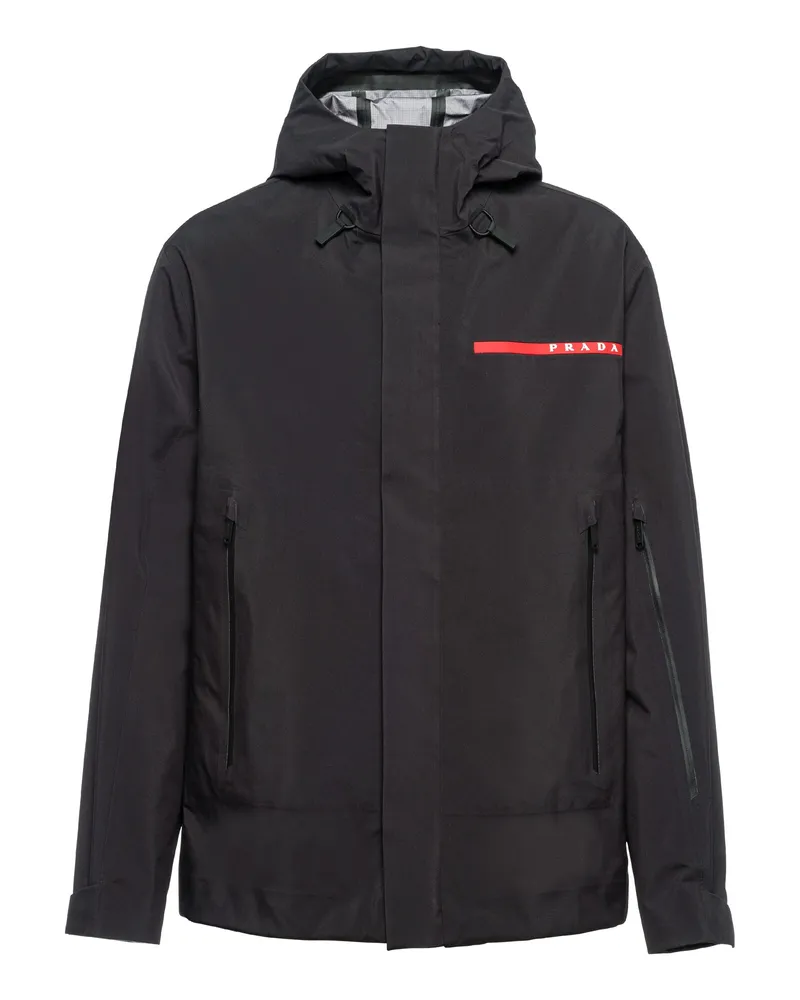 Prada Windbreaker Aus Extreme-tex, Herren, Schwarz, Größe Schwarz
