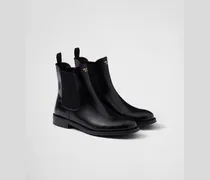 Ankle Boots aus gebürstetem Leder