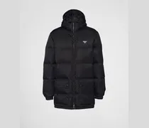 Lange Daunenjacke aus Re-Nylon