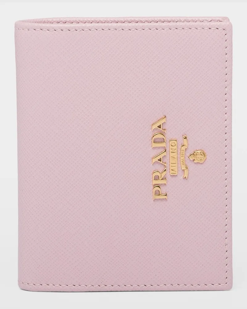 Prada Portemonnaie aus Leder Alabaster