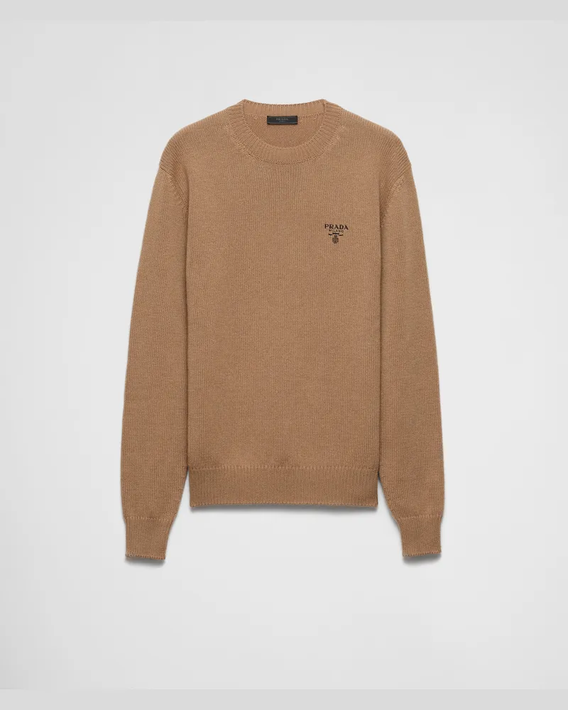 Prada Pullover aus Kaschmir Kamelbraun