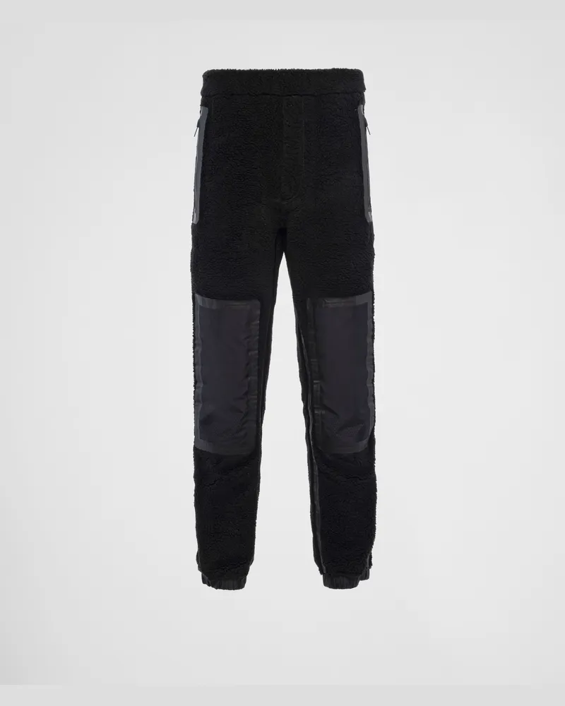 Prada Skihose aus technischem Fleece Schwarz