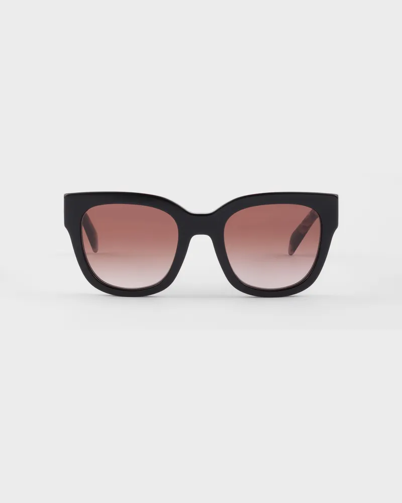 Prada Sonnenbrille mit  Logo Linsenfarbe