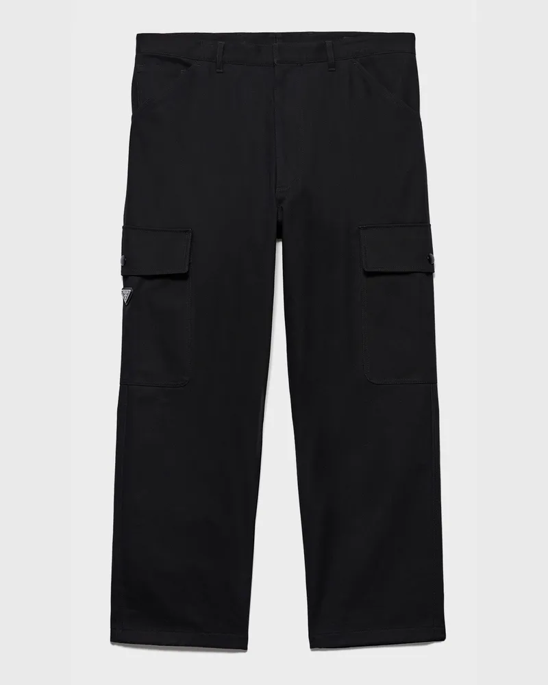 Prada Hose aus Baumwolle Schwarz