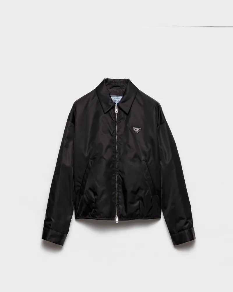 Prada Blousonjacke aus Re-Nylon Schwarz
