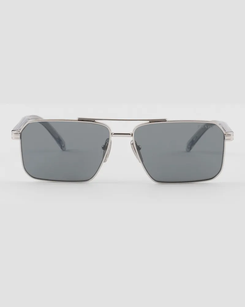 Prada Sonnenbrille mit  Logo Dunkelgraue