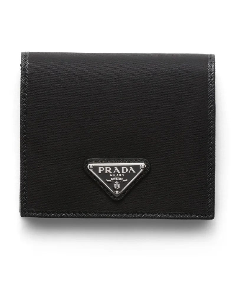 Prada Geldbörse Aus Re-nylon, Herren, Schwarz Schwarz