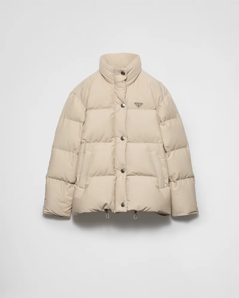 Prada Daunenjacke aus Funktionsgewebe Wüstenbeige
