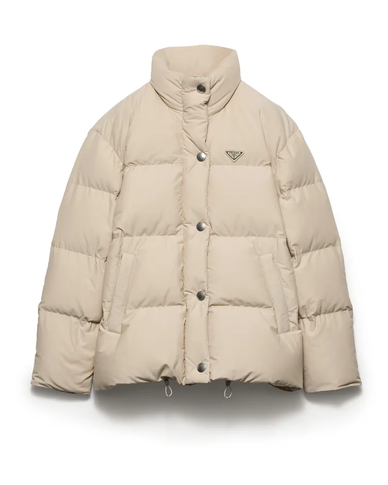 Prada Daunenjacke Aus Funktionsgewebe, Damen, Wüstenbeige, Größe Wüstenbeige