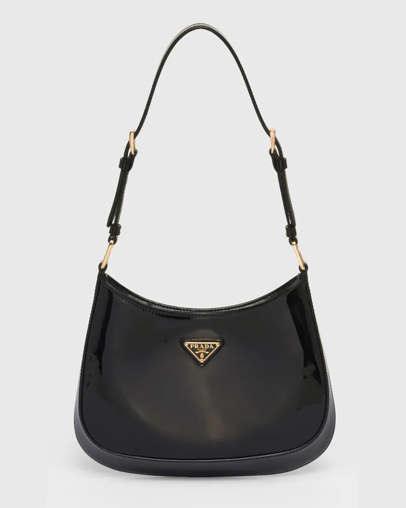 Prada Cleo Tasche aus Lackleder Black