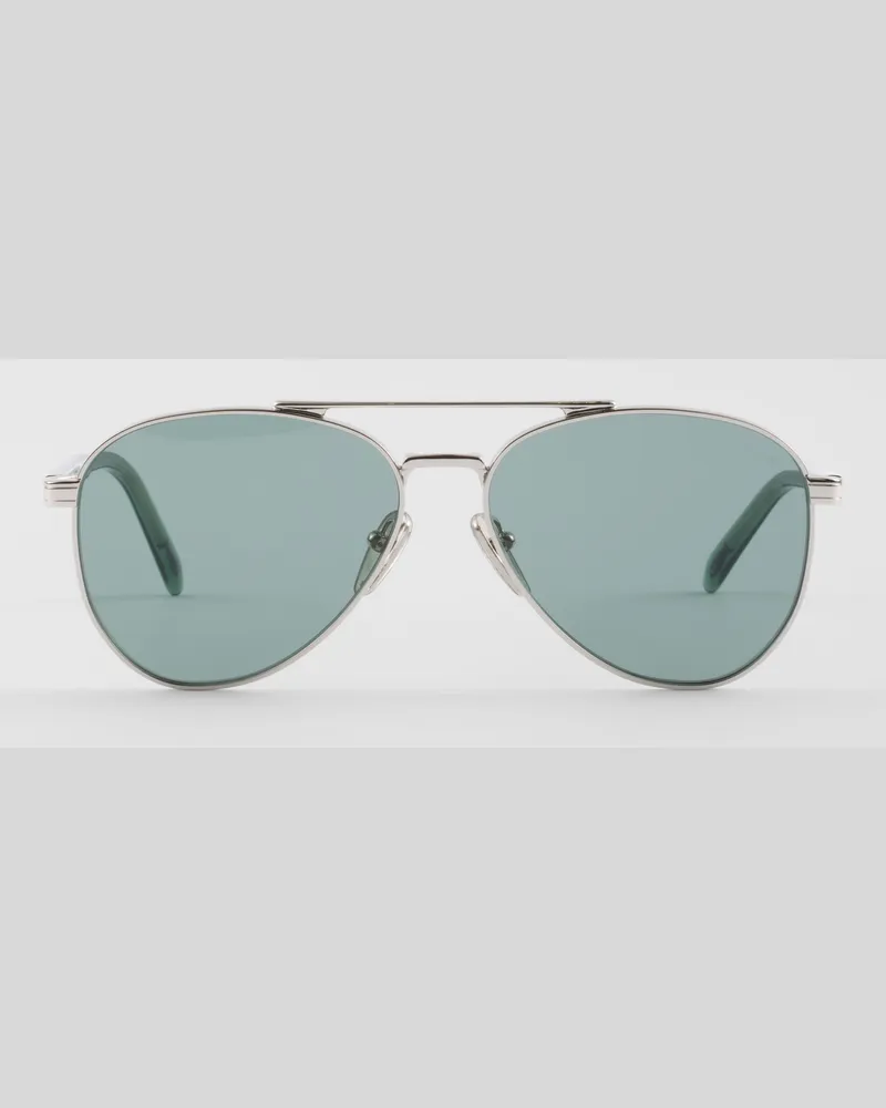 Prada Sonnenbrille mit  Logo Edengrüne