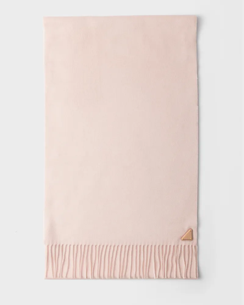 Prada Schal aus Seide und Kaschmir Zartpink