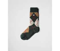 Socken aus Baumwolle mit Argyle-Muster