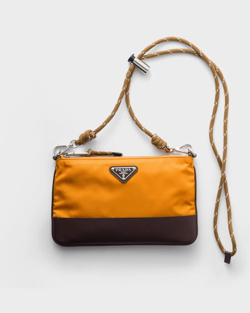 Prada Speedrock Smartphone-Hülle aus Re-Nylon Bernstein