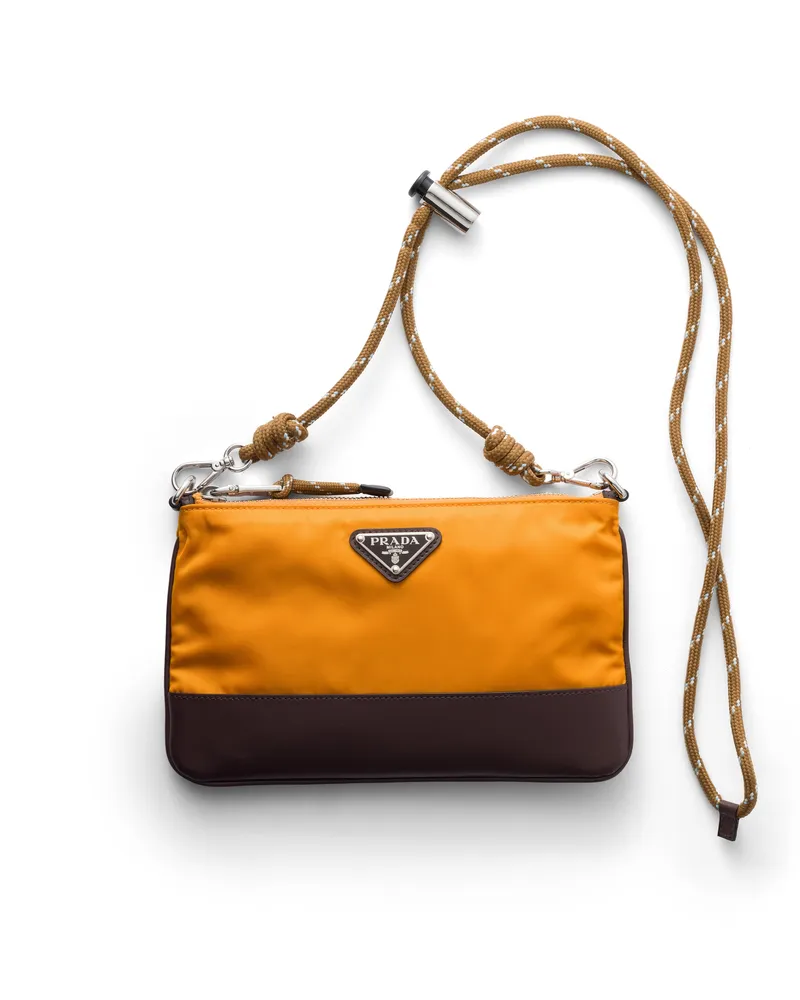 Prada Speedrock Smartphone-hülle Aus Re-nylon, Herren, Bernstein Bernstein