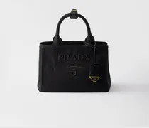 Jardinière Kleine Handtasche aus Baumwoll-Canvas