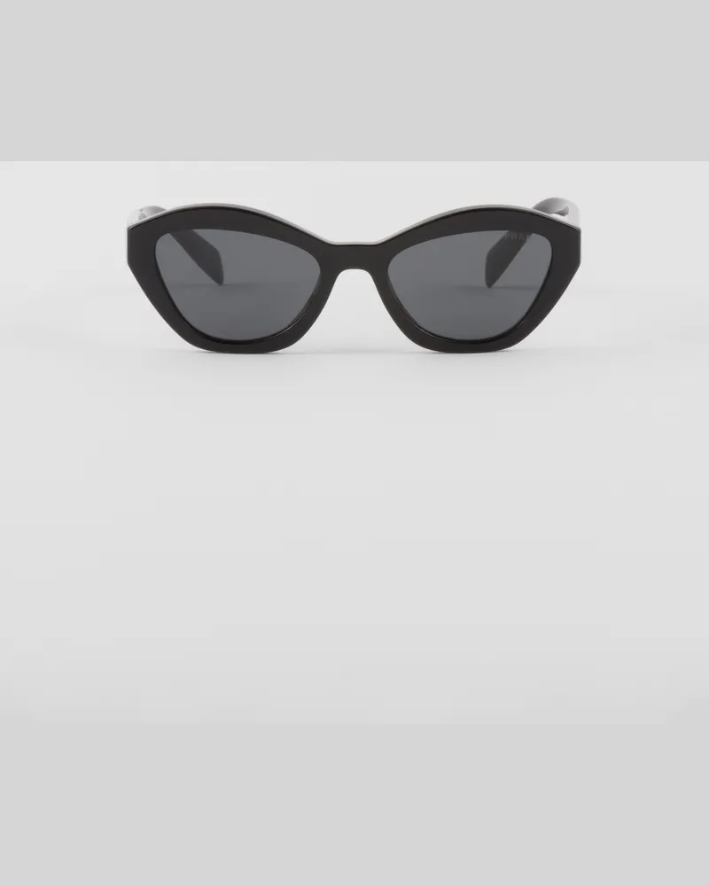 Prada Logo Sonnenbrille Schiefergraue