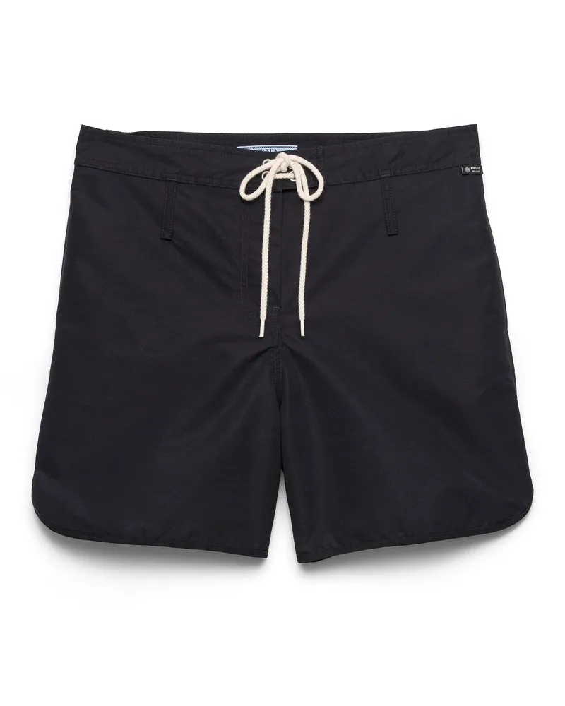 Prada Shorts Aus Re-nylon, Damen, Schwarz, Größe Schwarz