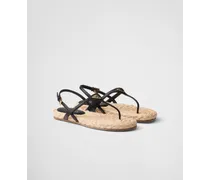 Zehensteg-Sandalen aus Nappa-Leder