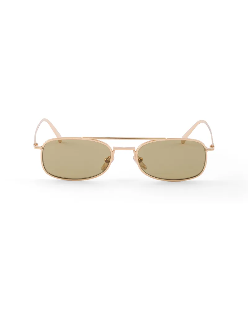 Prada Eyewear Collection Sonnenbrille, Herren, Olivgrüne Gläser Olivgrüne