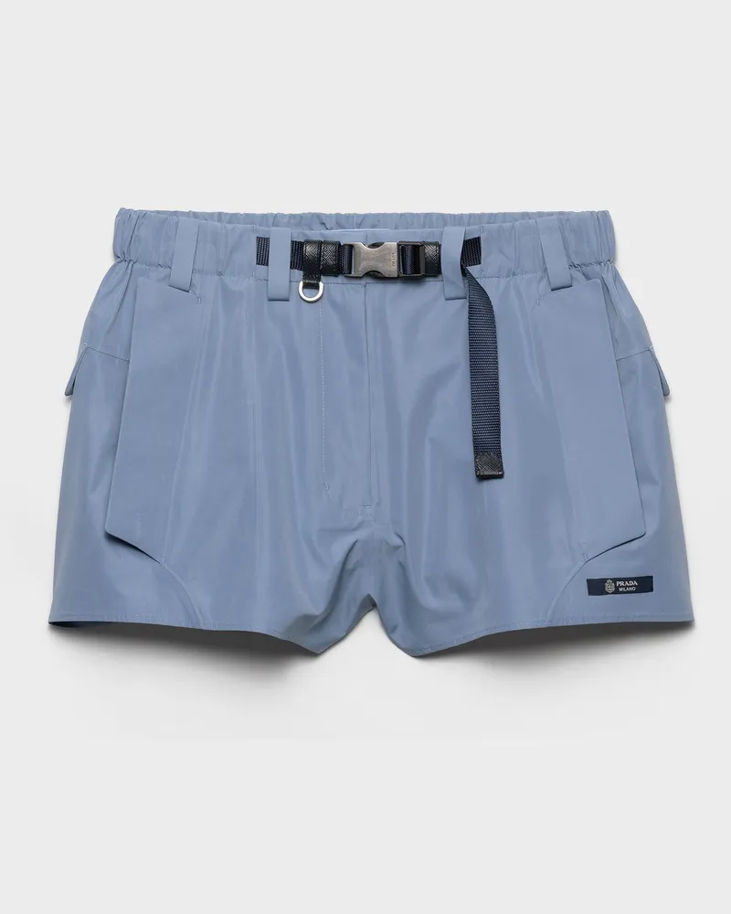 Prada Shorts aus Funktionsgewebe Astralblau
