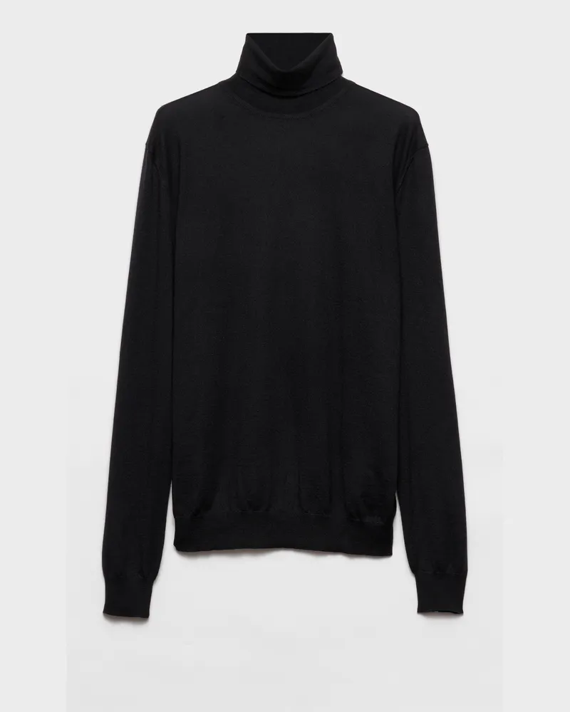 Prada Rollkragenpullover aus Kaschmir Schwarz