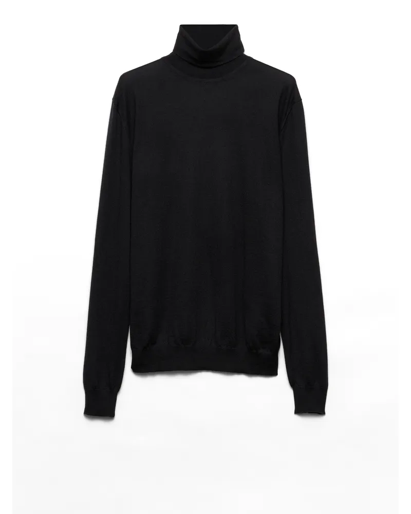 Prada Rollkragenpullover Aus Kaschmir, Herren, Schwarz, Größe Schwarz