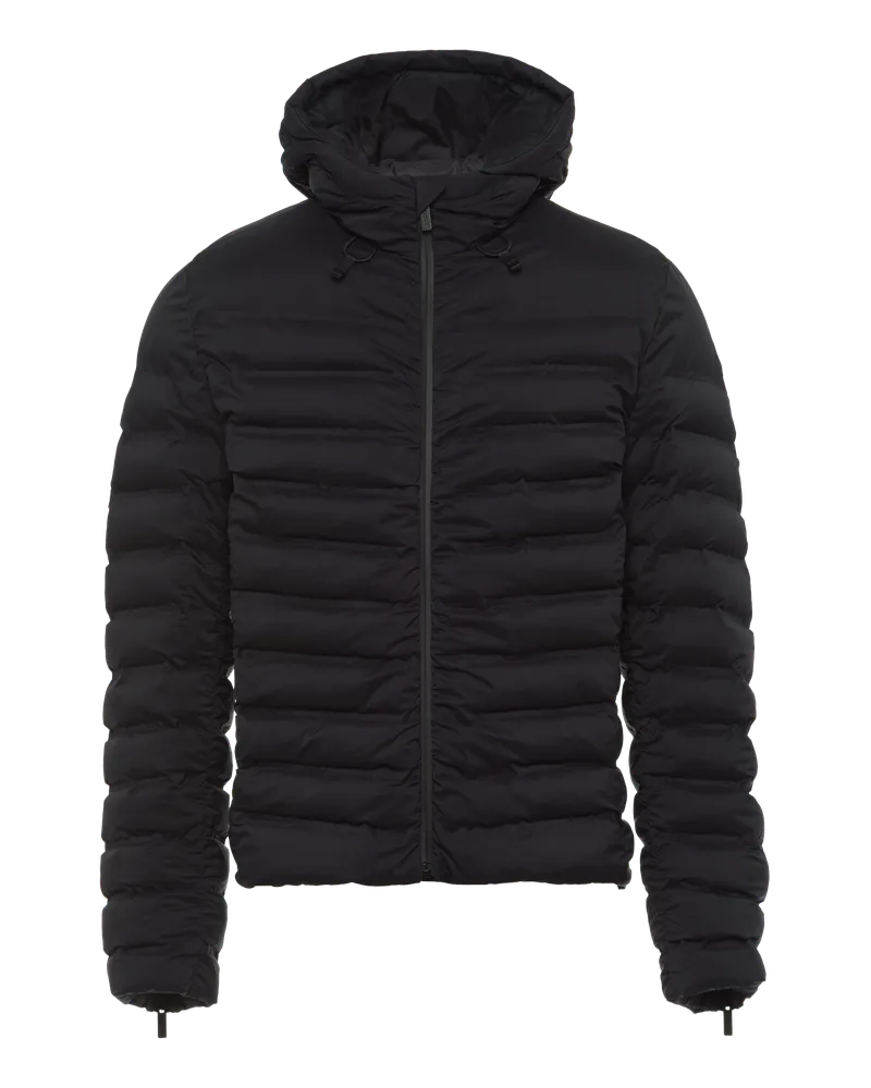 Prada Gepolsterte Jacke aus Active Re-Nylon Schwarz