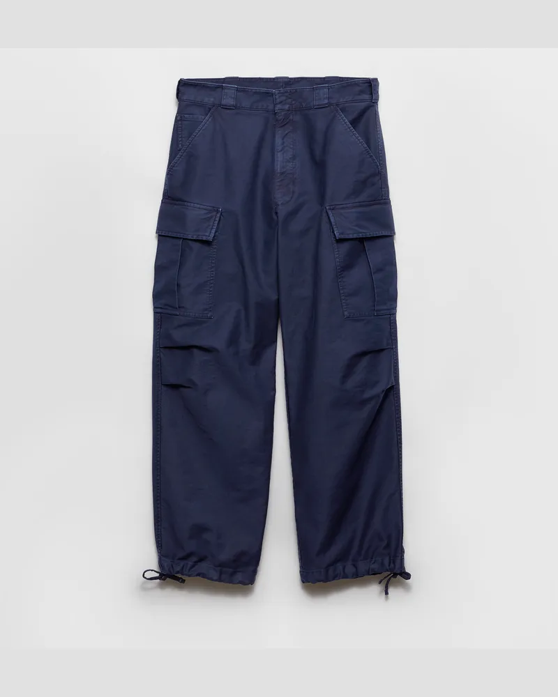 Prada Cargohose aus Baumwolle Blau