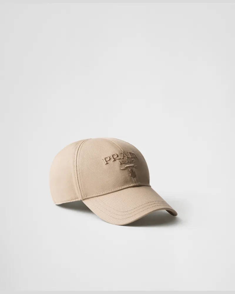 Prada Baseballkappe aus Drill Khaki