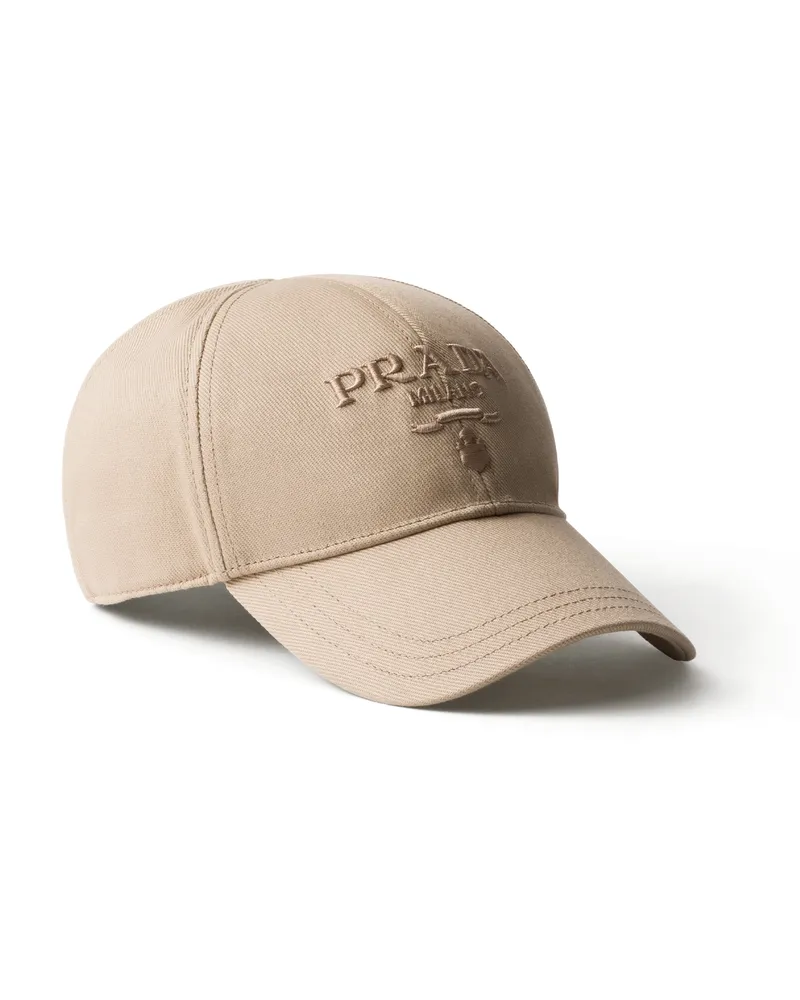 Prada Baseballkappe Aus Drill, Herren, Khaki, Größe Khaki