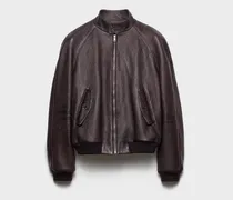 Bomberjacke aus Leder