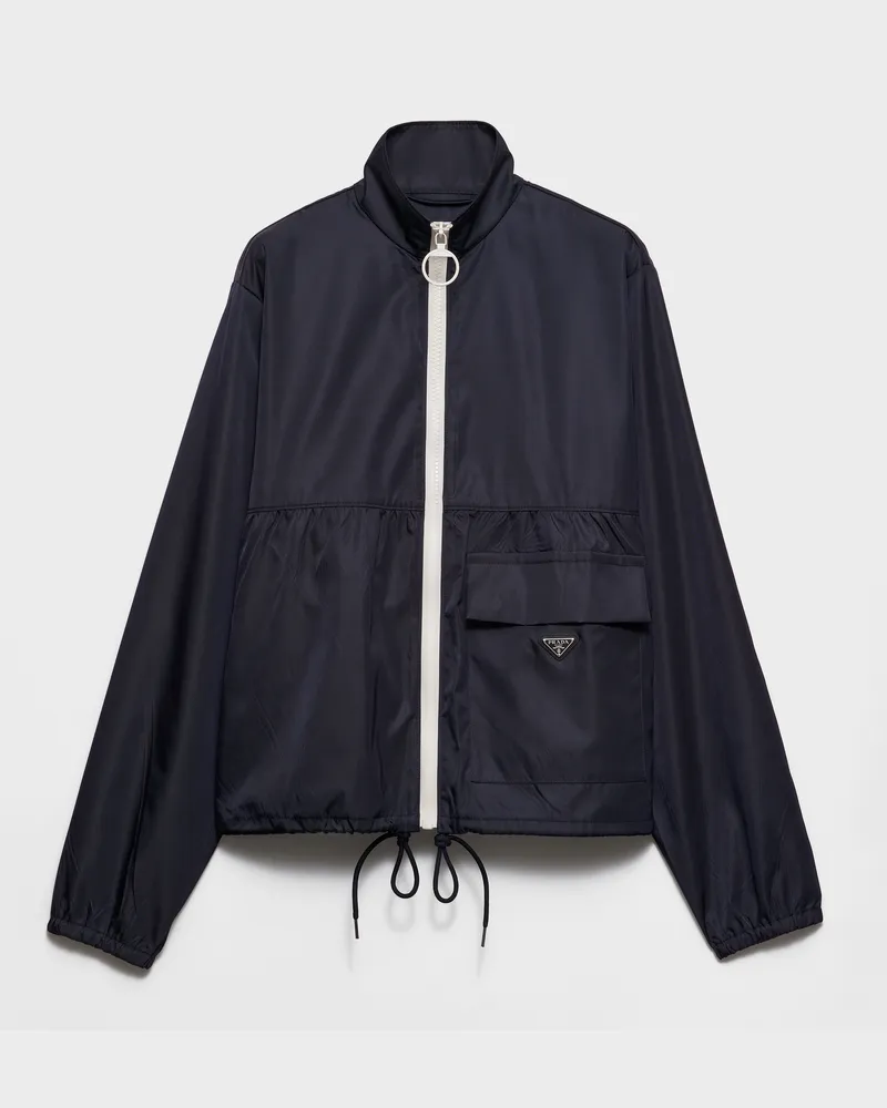 Prada Blousonjacke aus Re-Nylon Blau