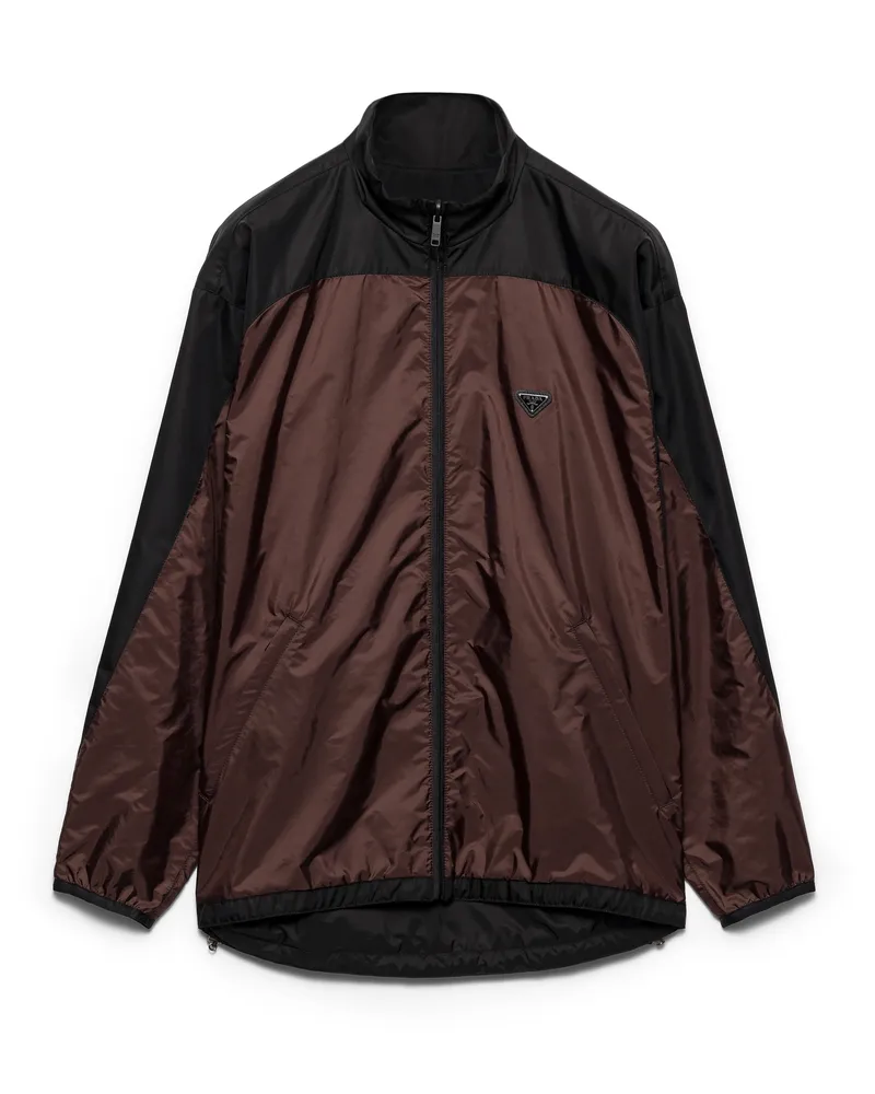 Prada Jacke Aus Re-nylon, Herren, Kakaobraun, Größe Kakaobraun