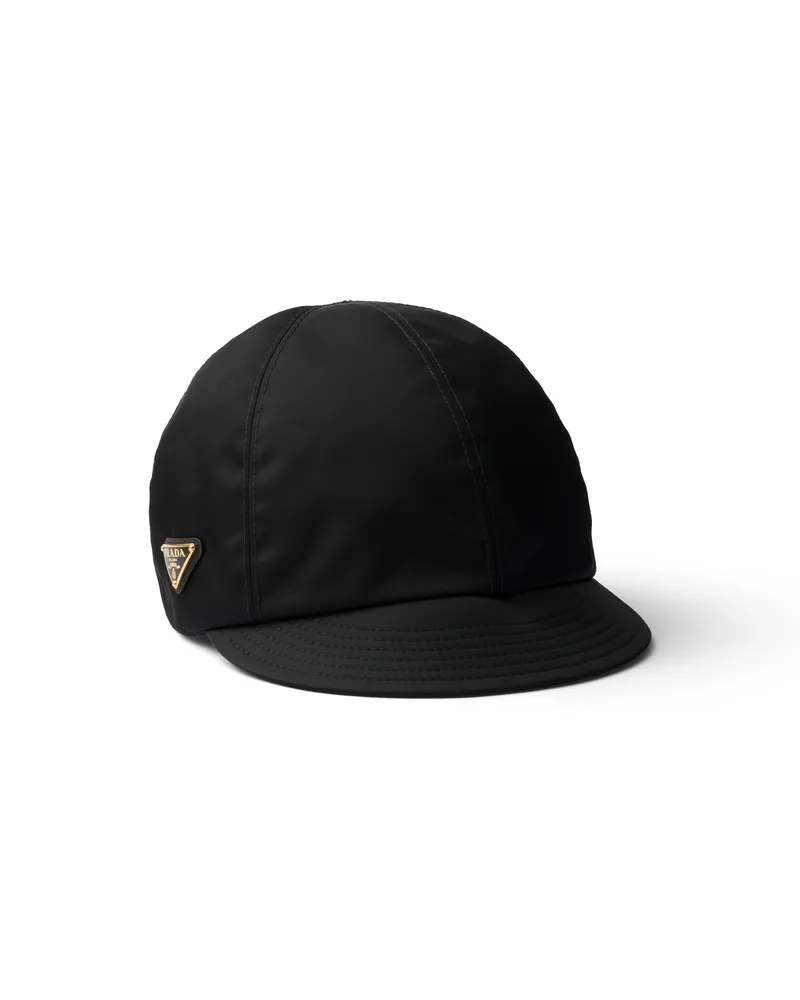 Prada Cap Aus Re-nylon, Damen, Schwarz, Größe Schwarz