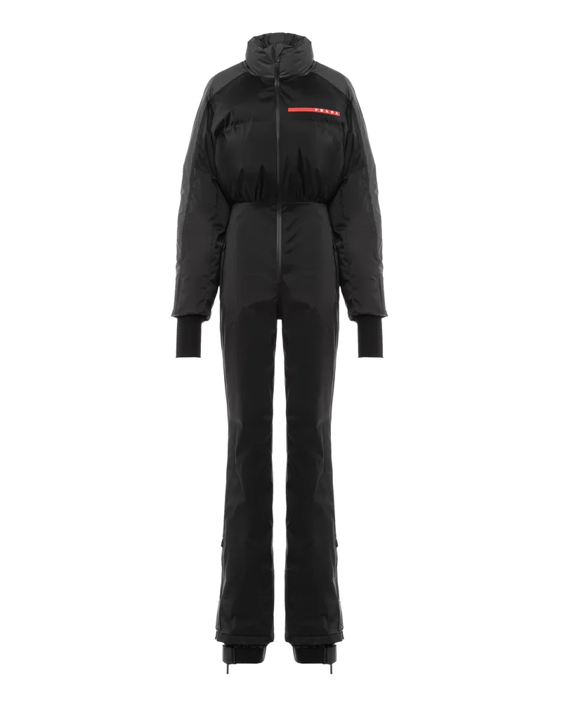 Prada Ski-jumpsuit Aus Extreme-tex-stretch, Damen, Schwarz, Größe Schwarz