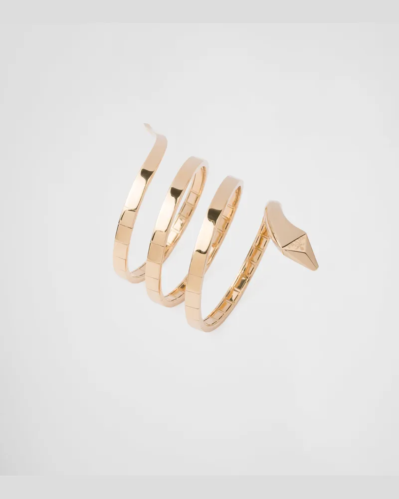 Prada Eternal Gold Multi-Spiralen-Armband aus Gelbgold Gold