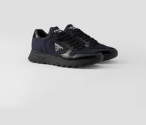 Prax 01 Sneaker aus Re-Nylon und gebürstetem Leder