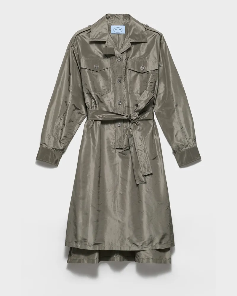 Prada Kleid aus Taft Camouflage