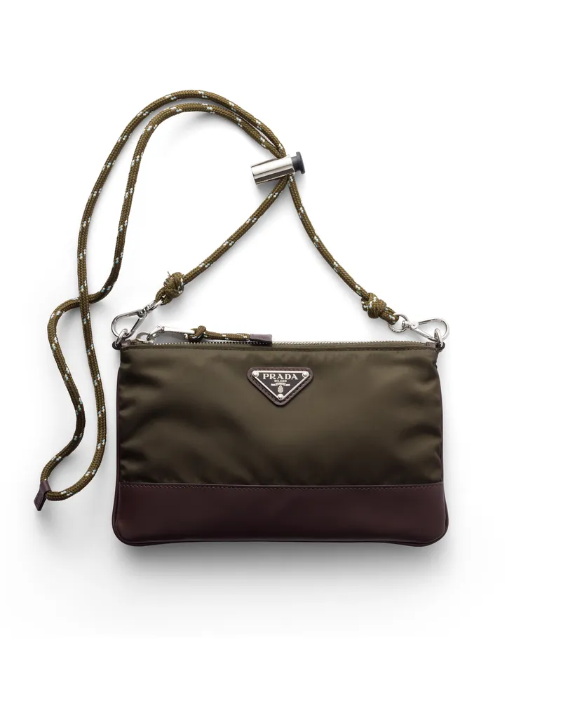 Prada Speedrock Smartphone-hülle Aus Re-nylon, Herren, Camouflage/grün Camouflage