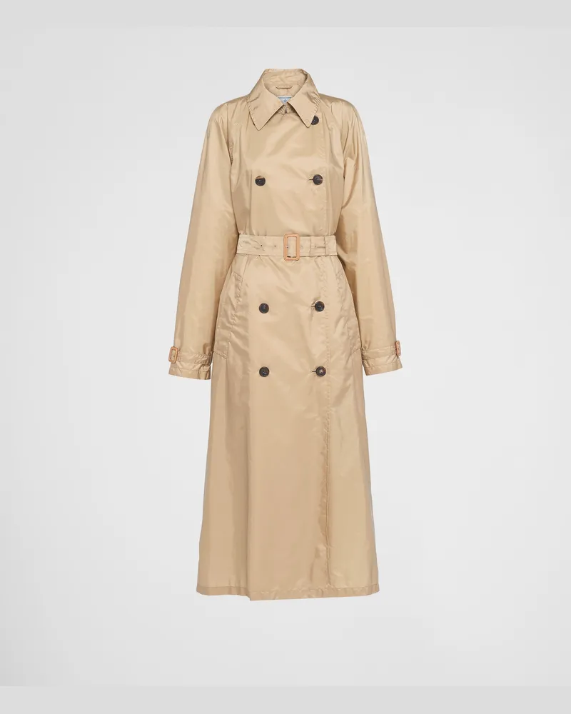 Prada Trenchcoat aus leichtem Re-Nylon Kordel