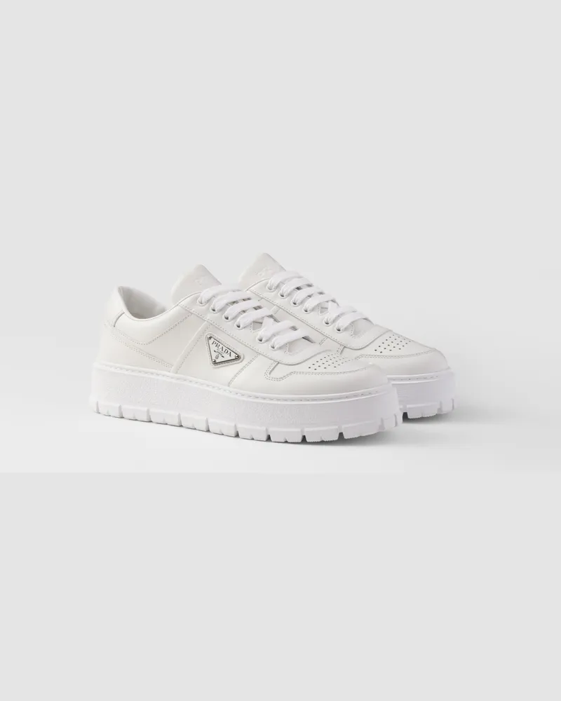 Prada Sneaker aus Leder Weiss