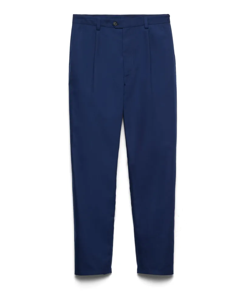 Prada Hose Aus Popeline, Herren, Ostseeblau, Größe Ostseeblau