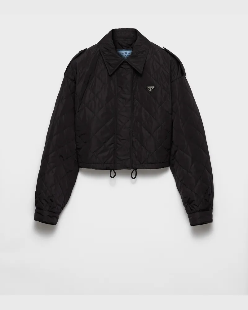 Prada Blousonjacke aus leichtem Re-Nylon Schwarz